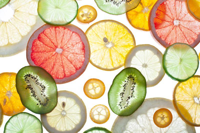 Carta da parati Frutta in trasparenza